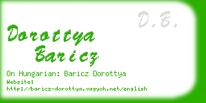 dorottya baricz business card